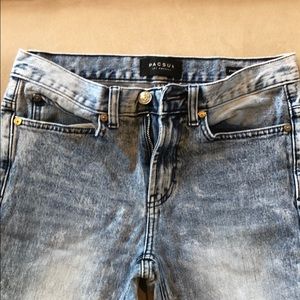 PACSUN Distressed Stacked Skinny Jeans